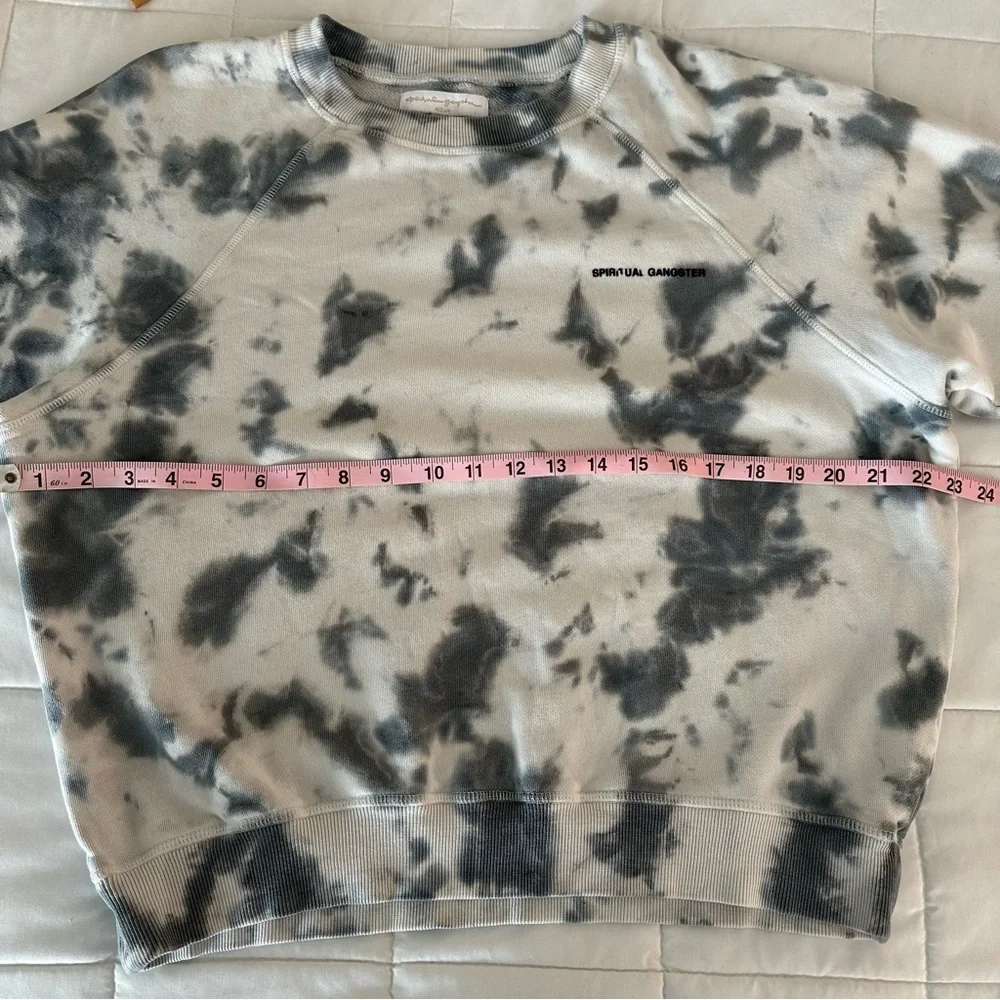 Spiritual Gangster Black and Gray Tie-Dye Sweatshirt - Picture 8 of 11
